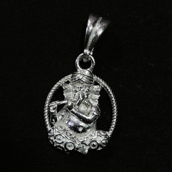 Ganesh locket silver sale