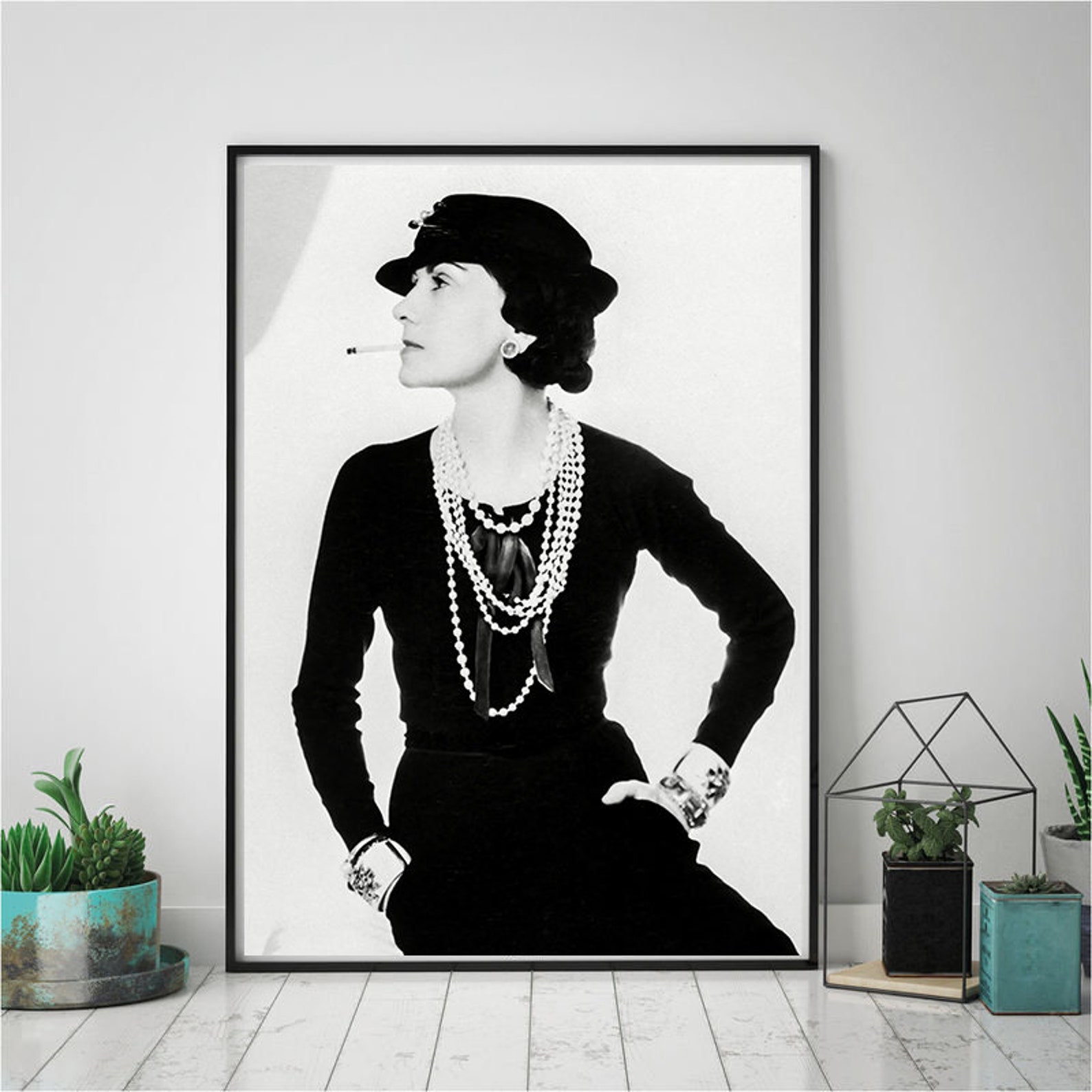 Coco Chanel Poster Coco Chanel Canvas Custom Canvas Poster | Etsy