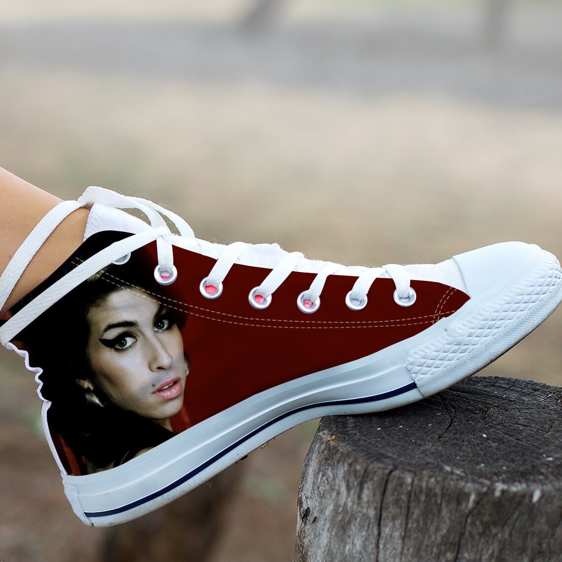 Amy Winehouse High Top Amy Winehouse high tops Custom Shoes Etsy