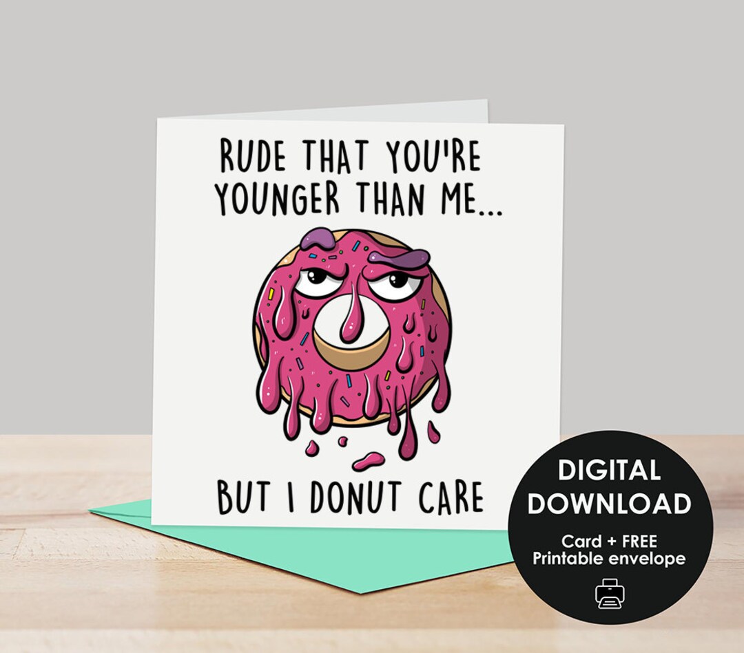 Printable Card, Printable Birthday Card, Happy Birthday Card, Funny ...