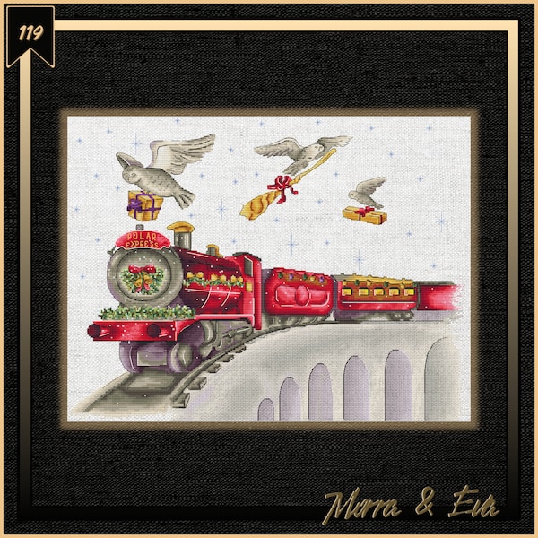 Polar Express Embroidery Etsy