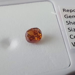 0,28 kt AUSTRALIAN RED DIAMOND Natuurlijke onbehandelde kleur Fraai levendig roodachtig oranje kussen Clarity I1 zeldzame kleur gratis wereldwijd expresverzending