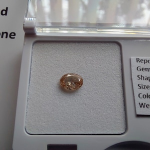 0,44 ct AUSTRALISCHE ROZE DIAMANT Fancy lichtroze ovale vorm SI1 duidelijkheid Top Diamond gecertificeerd gratis wereldwijde Express verzending