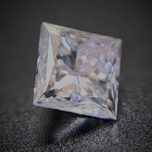 AUSTRALISCHE ROZE DIAMANT 0,09 ct zeer licht roze prinses vorm SI1 duidelijkheid top gecertificeerd gratis wereldwijde Express verzending