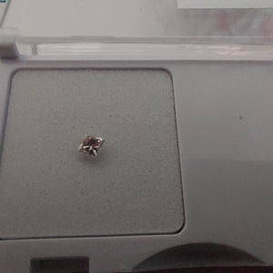 AUSTRALISCHE ROZE DIAMANT 0,09ct Fancy Light Pink Princess Shape VS1 Clarity Top Certified Gratis Worldwide Express shipping