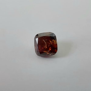 1,00 ct AUSTRALIAN Fancy Dark Oranty RED Diamond kussen SI1 Extreem zeldzaam Topgecertificeerd gratis wereldwijde expresverzending