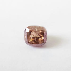 Beroemd goddelijk kruis 4,01 kt enorme mooie intens rozebruine diamant I1 gratis wereldwijde expresverzending