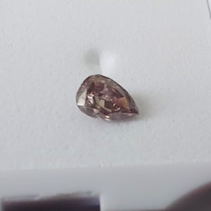0,22 kt AUSTRALIAN fancy paarsachtig ROZE diamantpeer SI2 Uiterst zeldzaam Topgecertificeerd gratis wereldwijde expresverzending