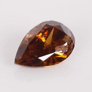 0,39 kt AUSTRALIAN RED DIAMOND Natuurlijke onbehandelde kleur Fancy donkerroodoranje peer Clarity SI2 Zeldzame kleur Gratis wereldwijde expresverzending