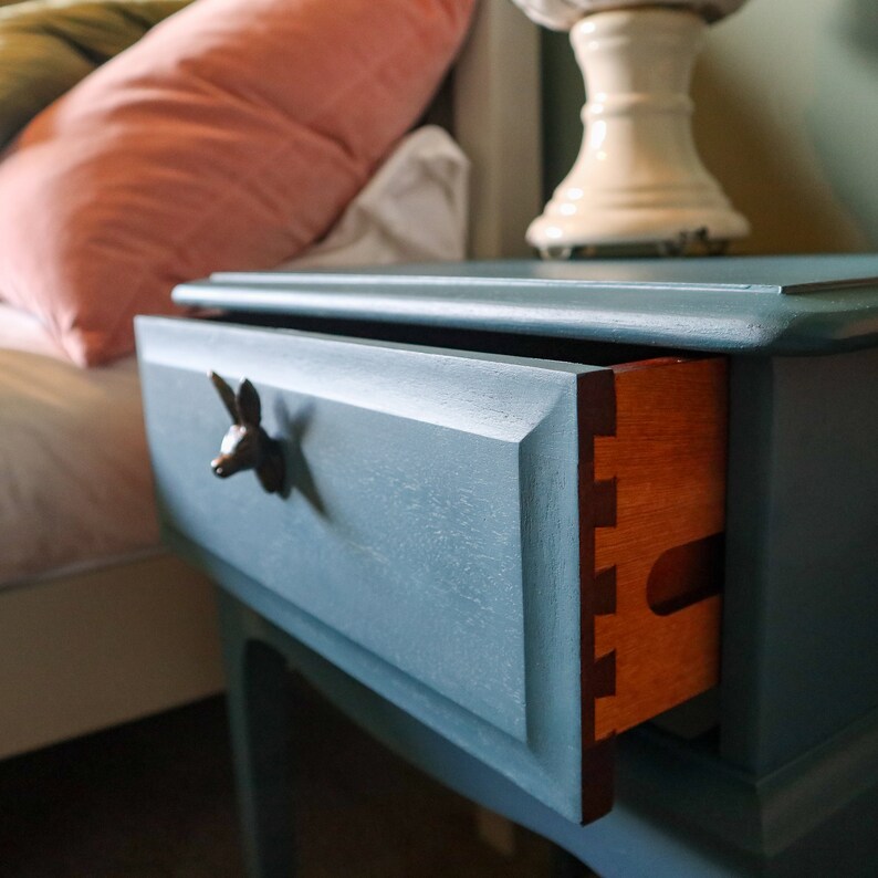 Pair of Stag Bedside Tables Hand Painted Etsy UK