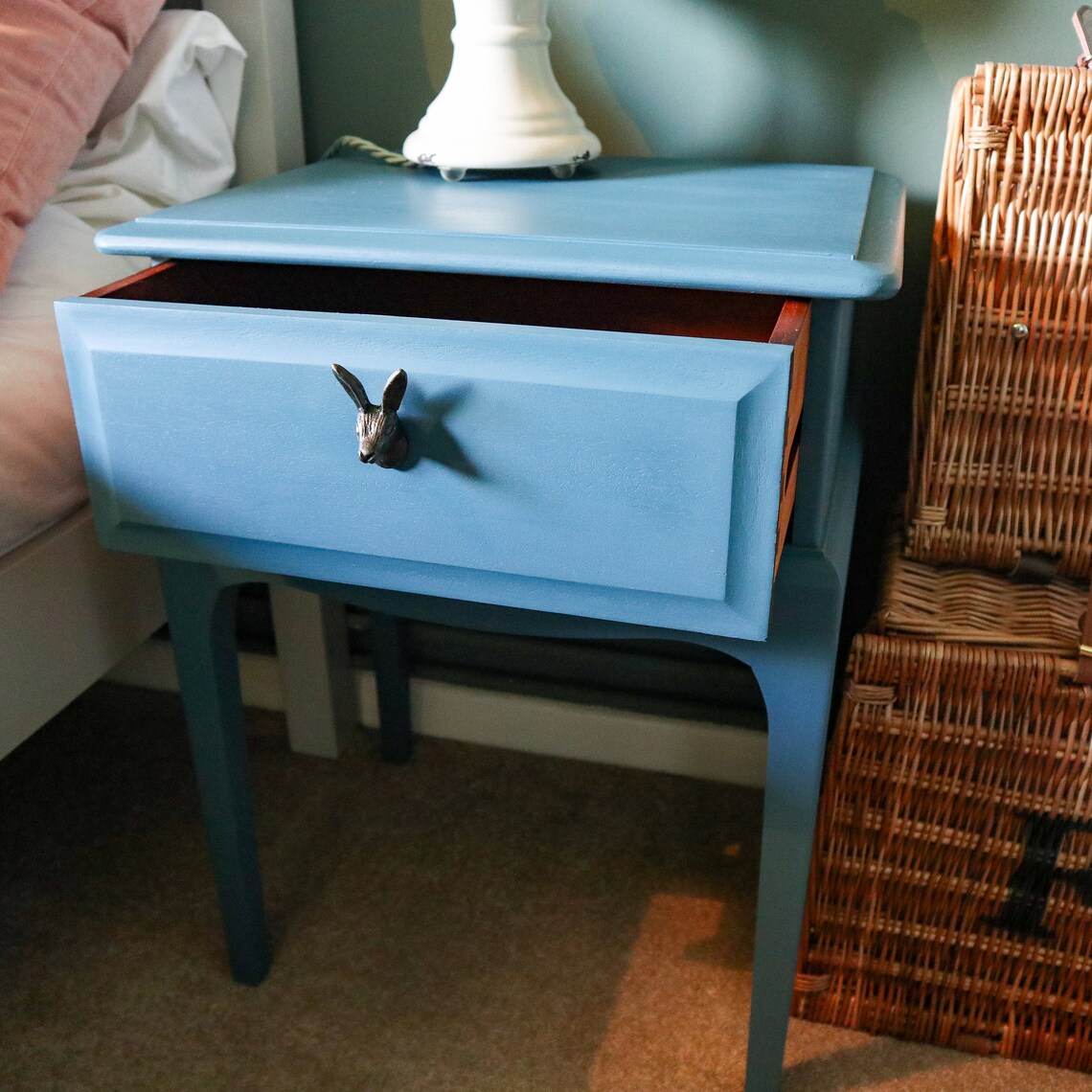 Pair of Stag Bedside Tables Hand Painted Etsy UK
