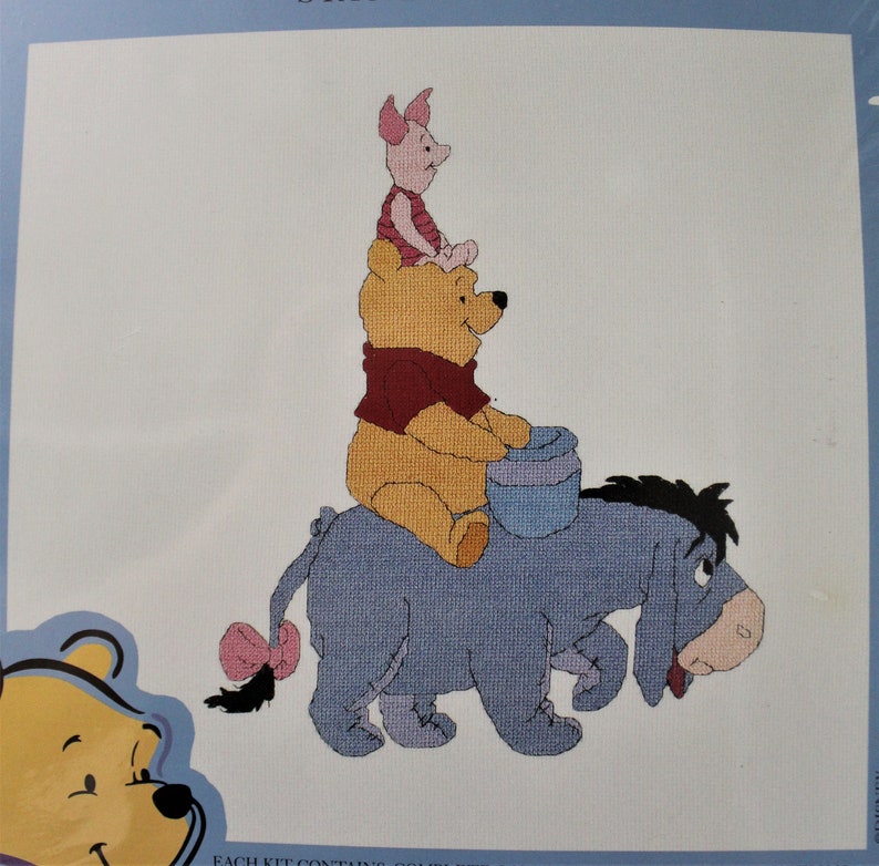 Counted Cross Stitch Kit 11 78 x 9 58 Stacked Pooh