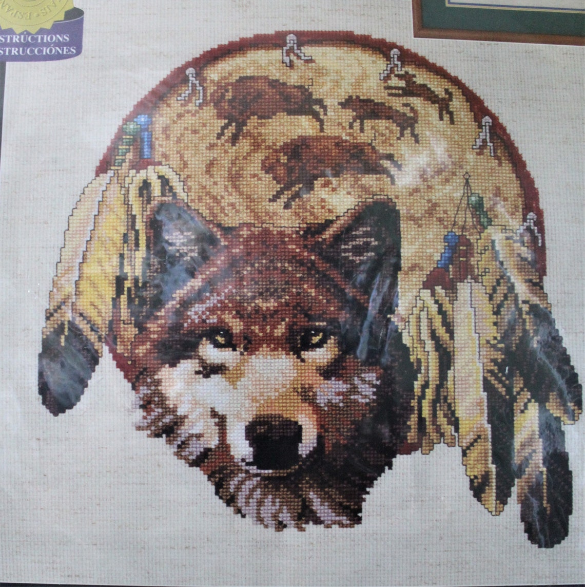 Counted Cross Stitch Kit brother Wolf 12 X Etsy