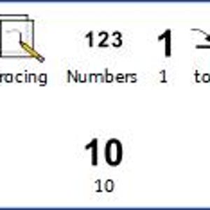 Tracing Numbers 1-10