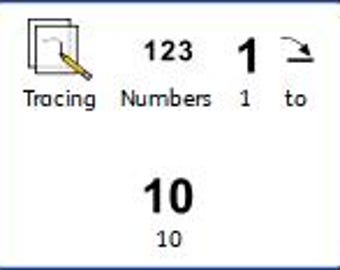Tracing Numbers 1-10