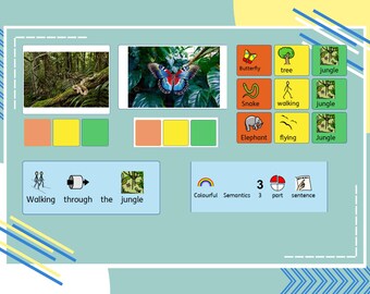 Walking Through the Jungle sentence pack