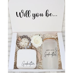 Will You Be My Godmother Gift Box, Religious Gift Box, Godparents, Baptism, Christening, Aunty, Godmother bracelet, Fairy Godmother