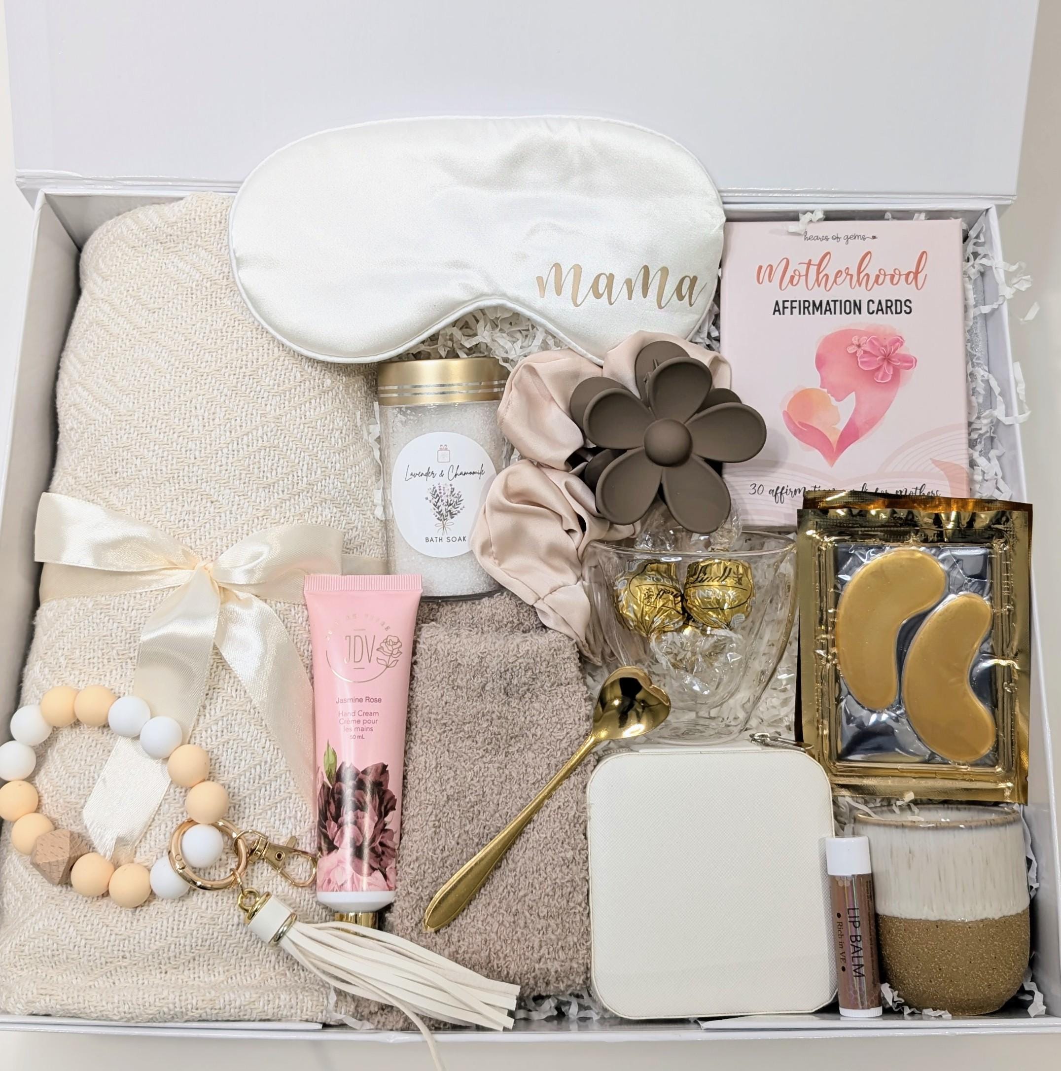 Gift box for mom, self care gift box, mother's day, awesome mom gift set, blanket, mug gift, New mom gift set, girl mom gift box, colleague