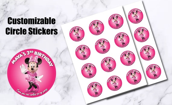 Buy Minnie Mouse Birthday Stickers, Oh Twodles, Thank You Stickers
