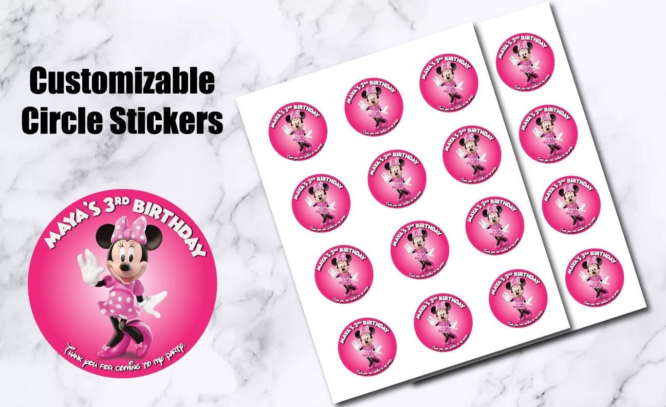 Minnie Mouse Pink Thank You Tag ☆ Instant Download