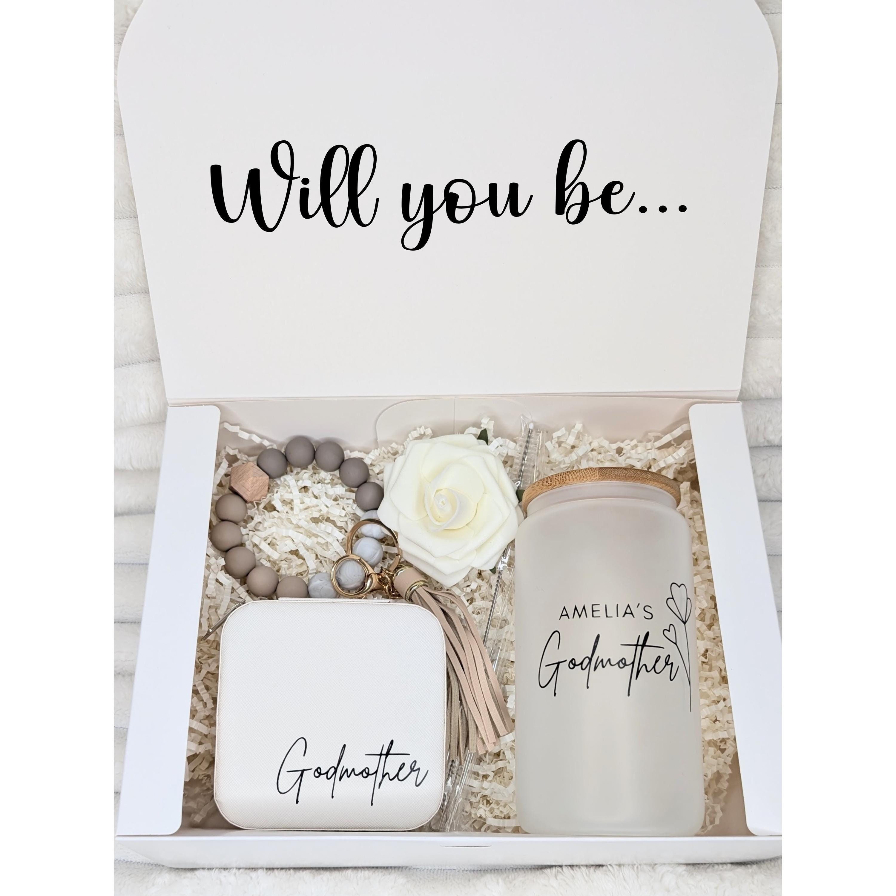 Will You Be My Godmother Gift Box, Religious Gift Box, Godparents, Baptism, Christening, Aunty, Godmother bracelet, Fairy Godmother