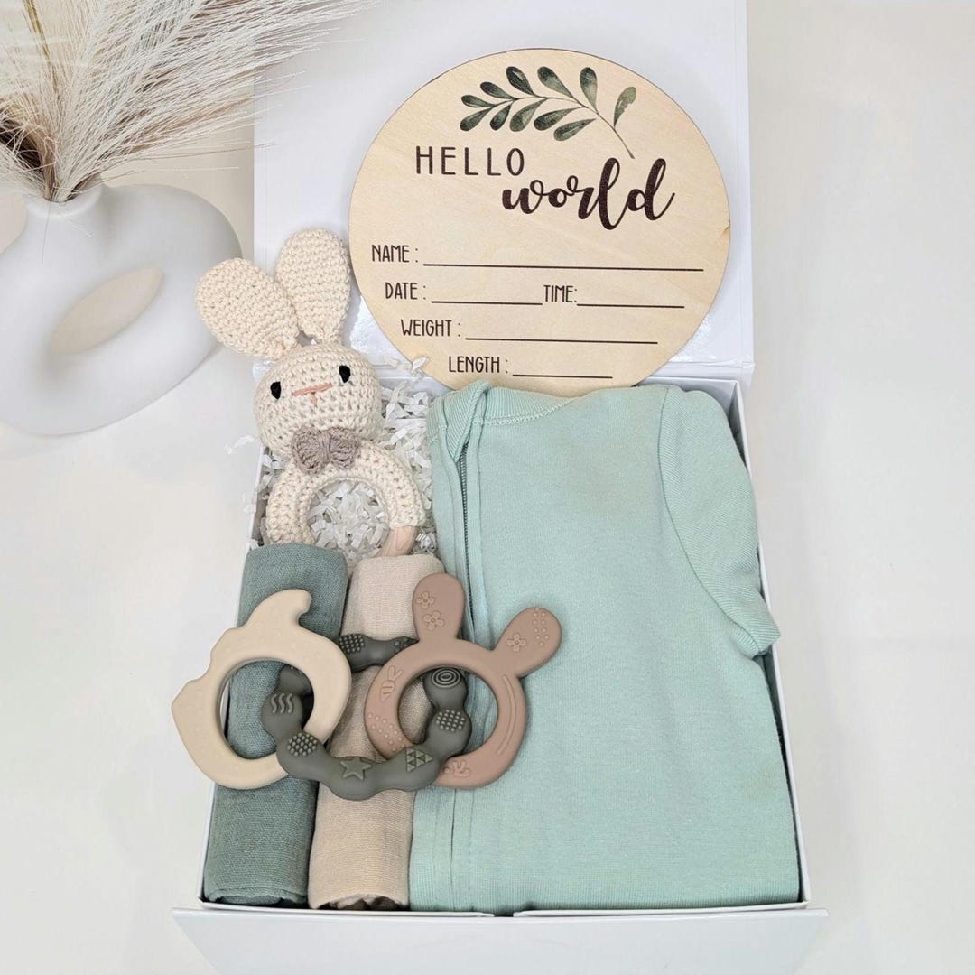Gender Neutral Baby Gift Box, Custom Baby Gift, Unisex Gift,baby ...