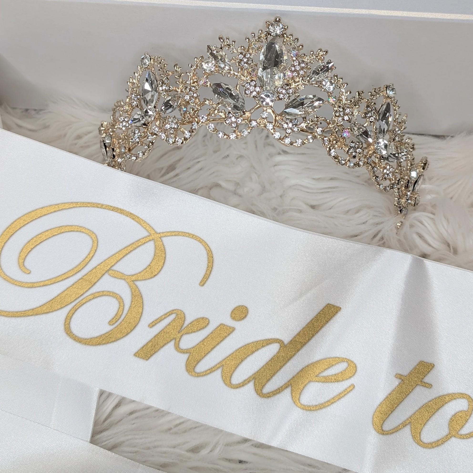 Silver tiara headband crown wedding accessories bridal shower SWEETV Crystal Wedding Tiara - Royal Queen Crown for Women  main image 3