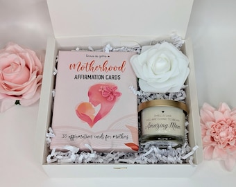 Gift for new mom, Motherhood affirmation cards, Practical gift for mom to be, new mom gift box, pregnancy gifts, baby shower gift for mom