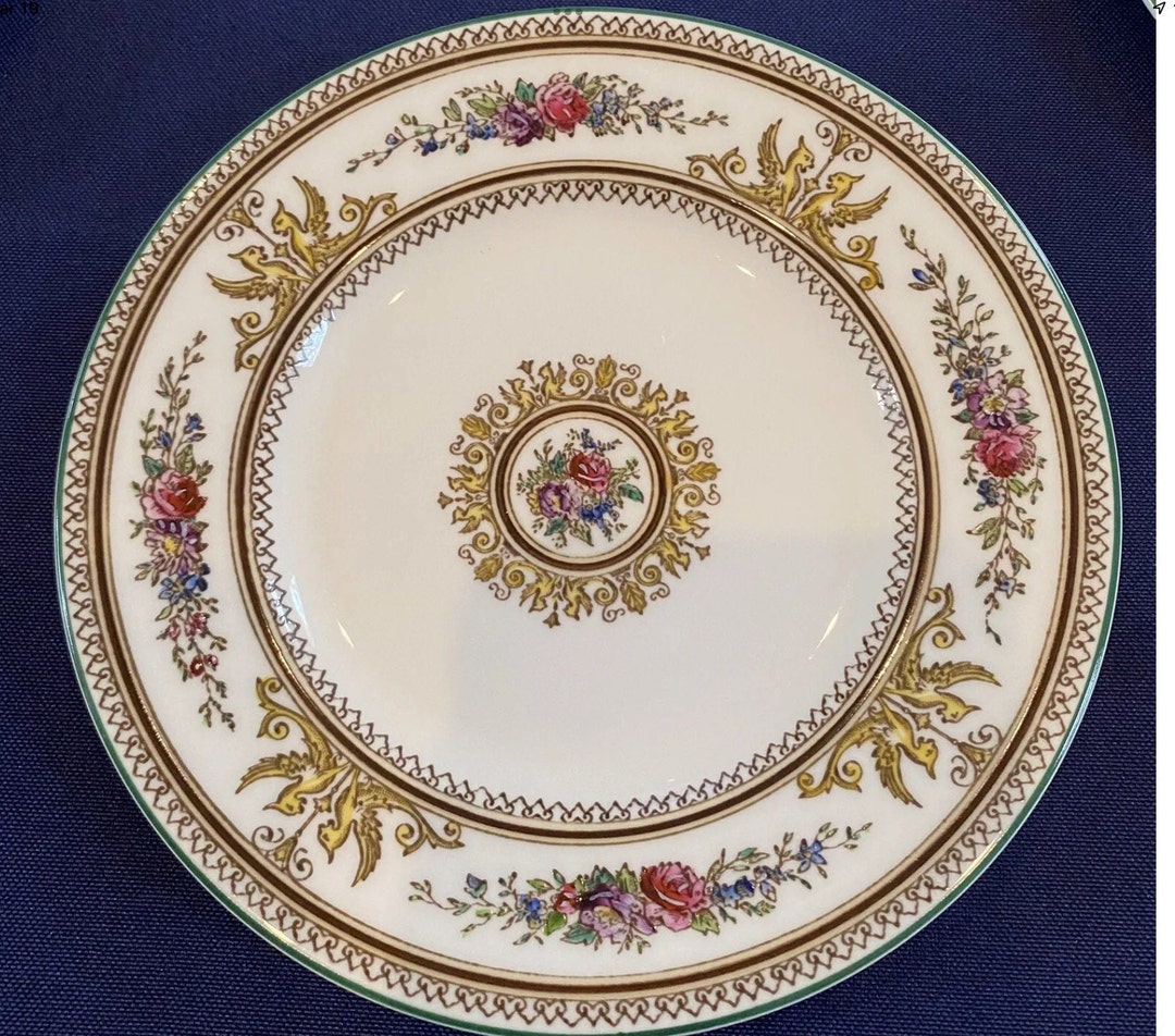 English WEDGWOOD Fine Bone China, Set of Six 6 8 Salad Plates, columbia