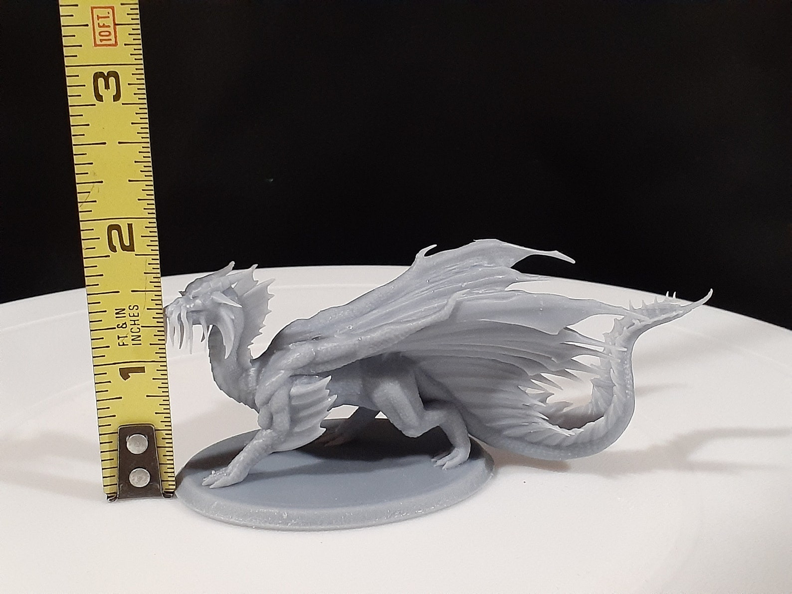 Young gold dragon miniature 3d printed tabletop metallic etsy