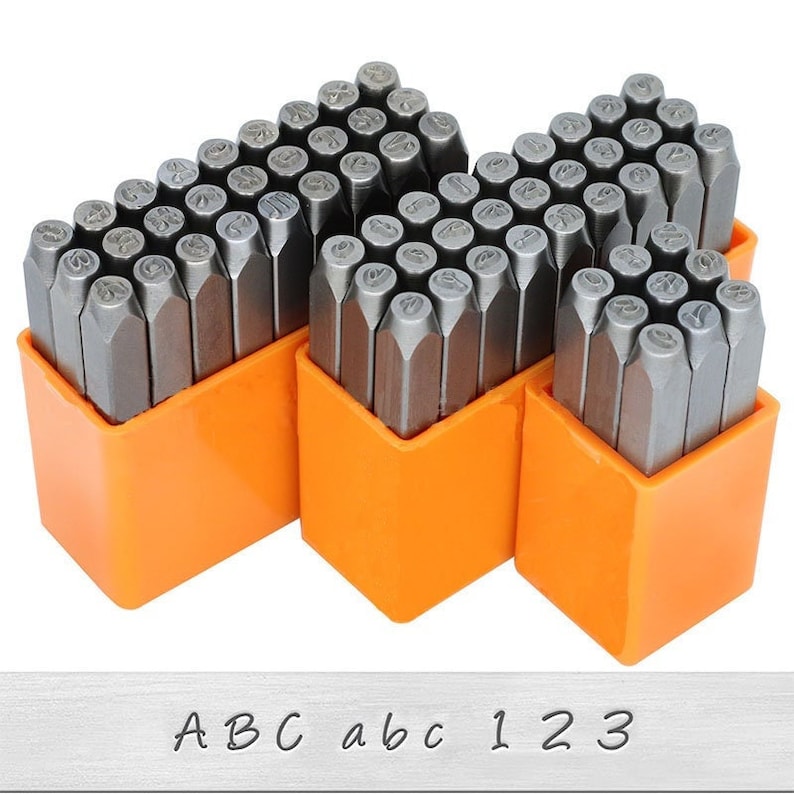 Metal Letter and Number Stamp Punch Tools 3mm Free Shipping Etsy