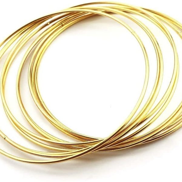 Metal Rings x 10pcs for Macrame DIY Craft Projects | 10 Sizes from 35mm to 190mm Diameters