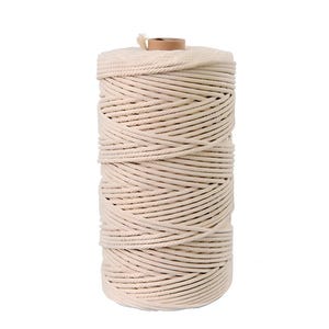 Macrame Cotton Cord | Thickness 1 to 10mm | Lengths up to 100m | Free Shipping