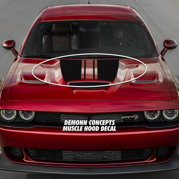 Muscle Hood Decal Fits 2015 Dodge Challenger | Etsy
