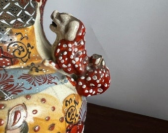 Large Three Legged Antique Japanese Satsuma Vases - Etsy