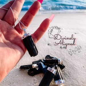 Raw Black Tourmaline Pendant