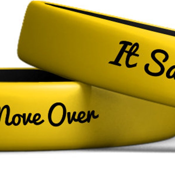 Slow Down Move Over - Silicone Wristband/Bracelet