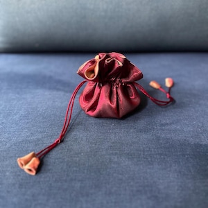 8 Taschen Stoff Beutel Kordelzug - Seide Kordelzug Tasche - Schmuck Aufbewahrungsbeutel - Weihnachten Urlaub Tasche - Festliche Weihnachtsverpackung
