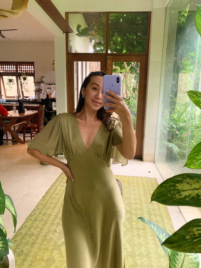 bridesmaid dress, bias cut silk dress, evening dress, Long Silk Dress, silk slip dress, silk maxi dress, silk cocktail dress, silk prom dress, champagne dress, green maxi gown, long satin slip, semi formal wedding, met gala party dress