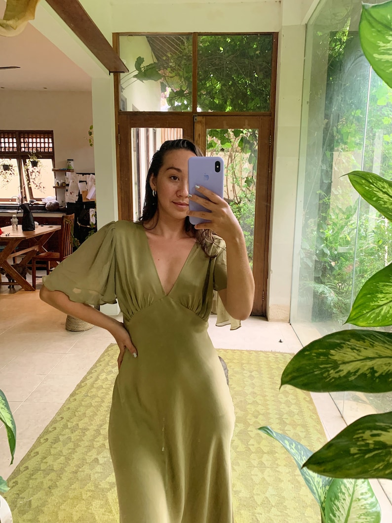 silk slip dress maxi, silk wedding dress, rehearsal dinner, Custom bridal dress, Bespoke wedding slip, Cream A-line dress, long bias cut dress, white civil wedding, bias low open back, minimal engagement, Airy Ivory silk gown, 90s floor length