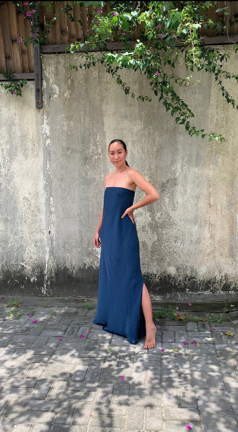 Silk Dress, floor silk Dress, Summer silk Dress, Wedding Guest Dress, Women silk Clothing, Oversize silk Dress, Plus size Dress, Strapless dress, casual linen dress, silk dress women, Tailor silk ress, simple wedding dress, dresses's woman