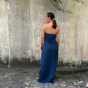 maxi dress, bias cut, tube top, silk, strapless, midi slip, date, party, evening, with slit, slip dress, homecoming, bridesmaids