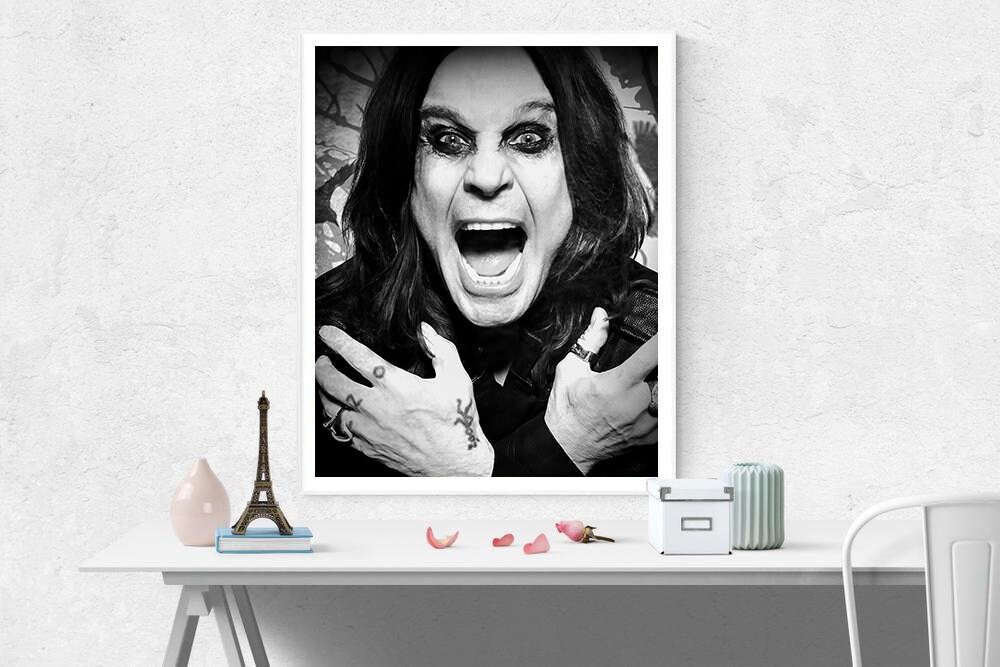 Ozzy Osbourne Canvas Ozzy Osbourne Print Art Poster Music | Etsy