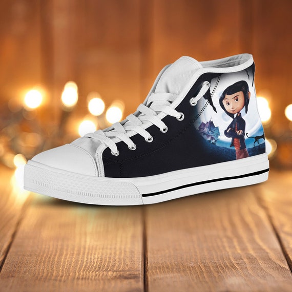 Coraline High Top Coraline Custom Shoes Look Like Converse Etsy
