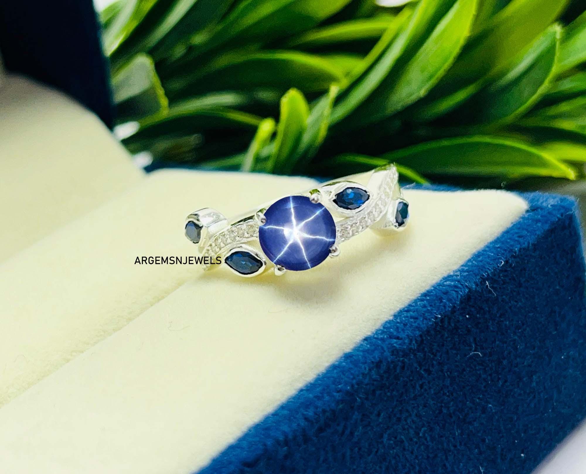 ヴィンテージ ブルー リンディ スター リング、ブルー スター