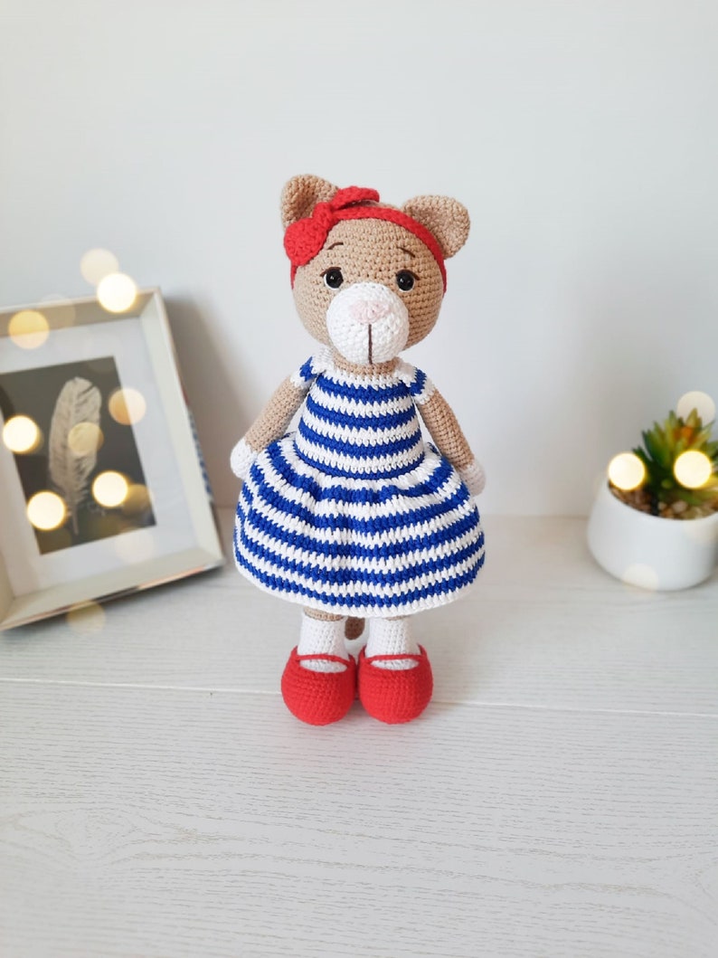 Pattern PDF Crochet kitty pattern Pattern in English Amigurumi pattern Cat Amigurumi Cat Crochet pattern cat Polli