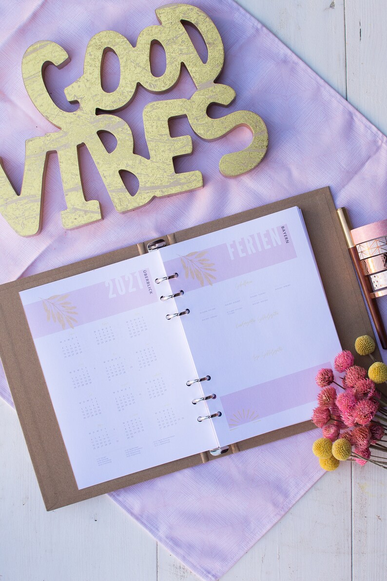 Kalender Vorlagen selbst erstellen Onlinekurs inklusive  Etsy