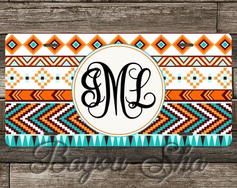 Front License Plate Personalized Car Tag Monogram License Plate License Plate Frame Car Coasters Monogram Aztec Chevron Car Tag Front License Plate Personalized Car Tag Monogram License Plate License Plate Frame Car Coasters Monogram Aztec Chevron Car Tag