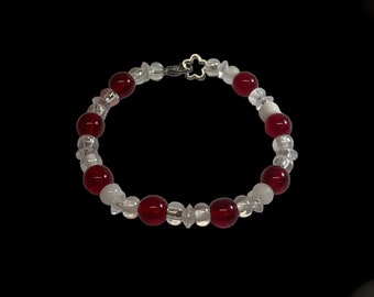 Red spells beaded bracelet :)