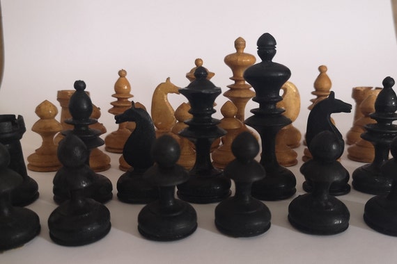 Mid Century German Wooden Chess - Etsy